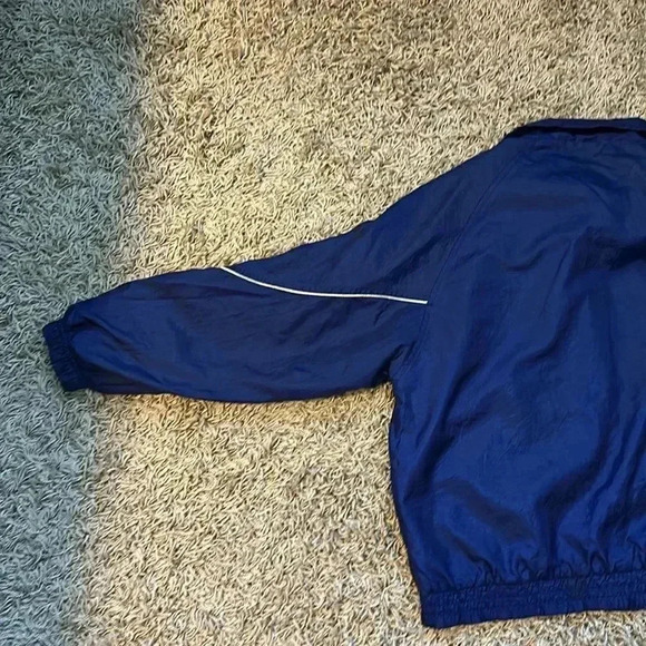 Vintage Active Frontier Men's Large Nylon Windbreaker Jacket - Retro Blue - Picture 8 of 9